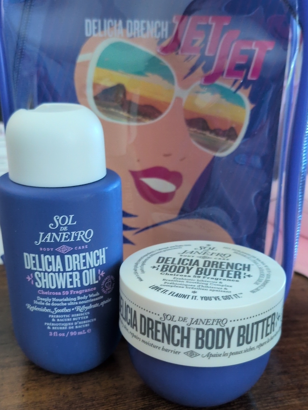 Sol de Janeiro Delicia Drench Shower Oil & Body Butter - With Bag
